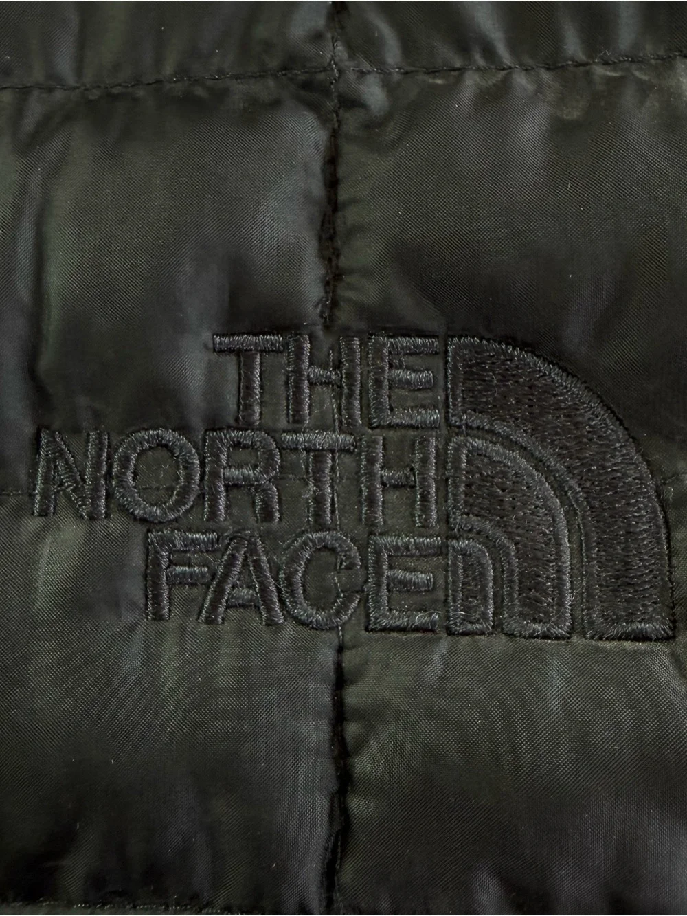 The North Face ThermoBall Eco Black Insulated Puffer Vest Tonal Logo